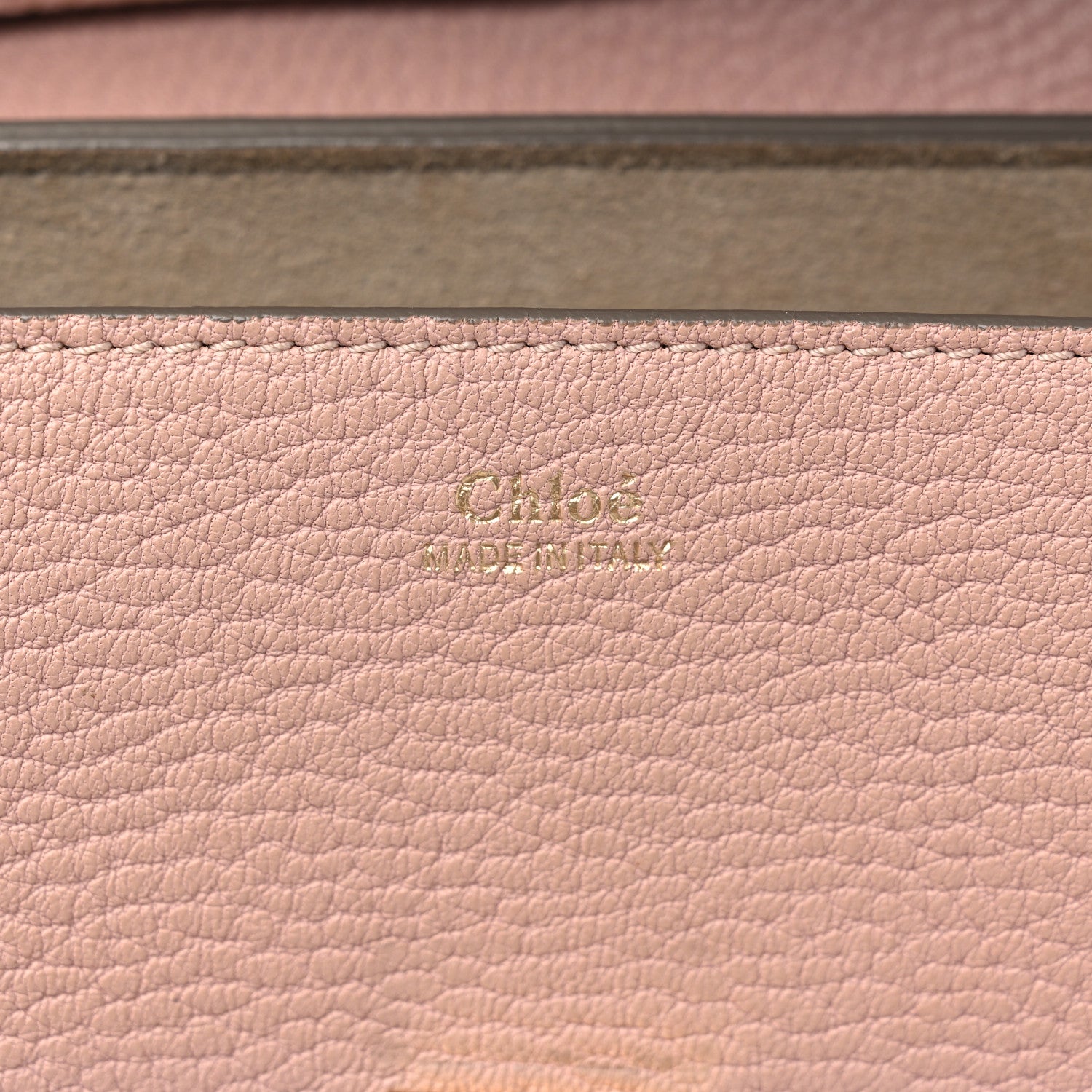 Chloe Grained Lambskin Mini Drew Shoulder Bag Cement Pink 7 of 12
