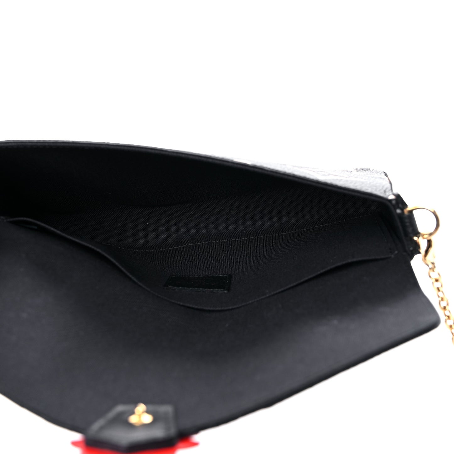 Empreinte Monogram Giant Crafty Pochette Felicie Black Crème