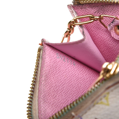Louis Vuitton Monogram Multicolor Key Pouch White Litchi 7 of 12