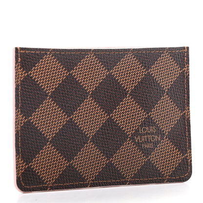Louis Vuitton Damier Ebene Caissa Card Holder Rose Ballerine 3 of 6
