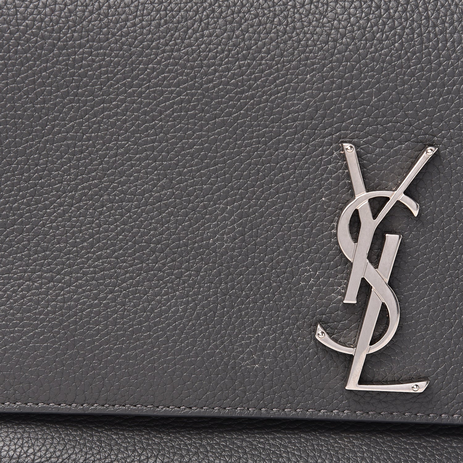 Saint Laurent Grained Calfskin Embossed Monogram Medium Sunset Storm 11 of 12