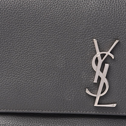 Saint Laurent Grained Calfskin Embossed Monogram Medium Sunset Storm 11 of 12