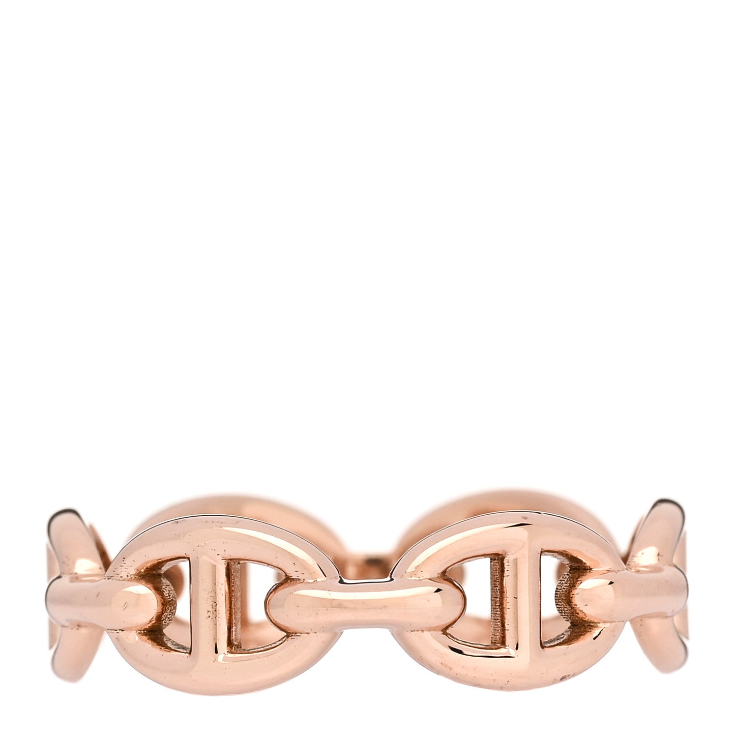 18K Rose Gold PM Chaine d'Ancre Enchainee Ring 56 7.5