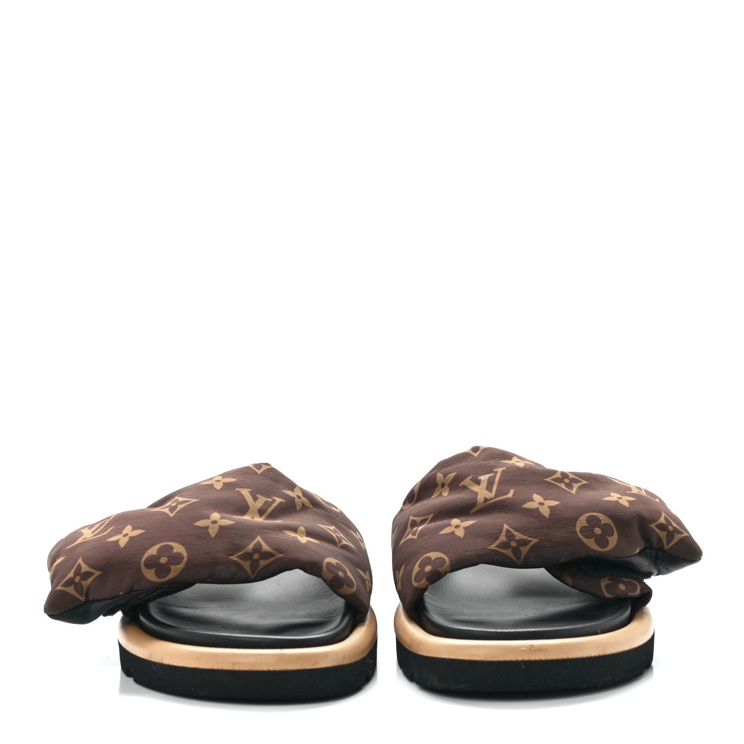 Louis Vuitton Nylon Monogram Pool Pillow Comfort Mule 38 Cacao Brown 2 of 9