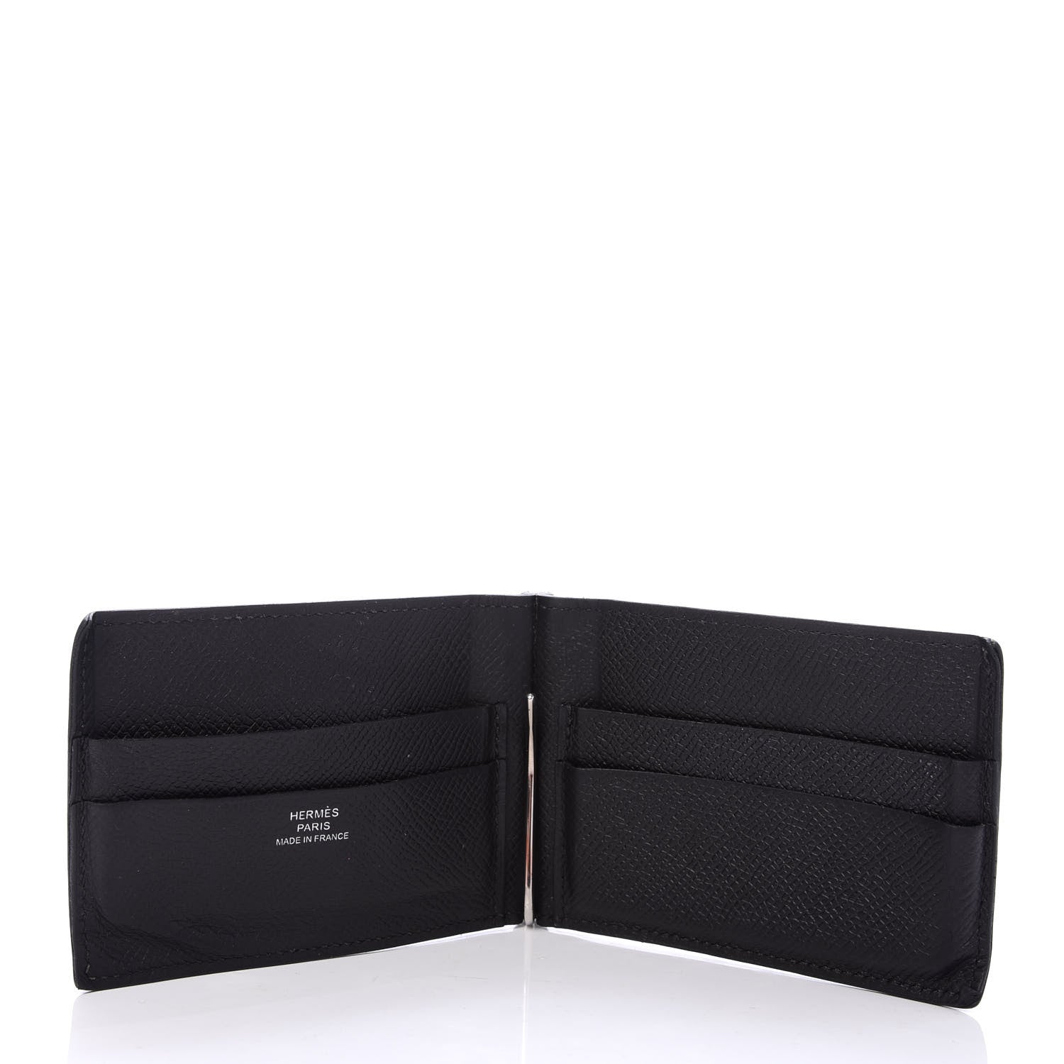 Hermes Epsom Poker Money Clip Wallet Black 714015 – FASHIONPHILE