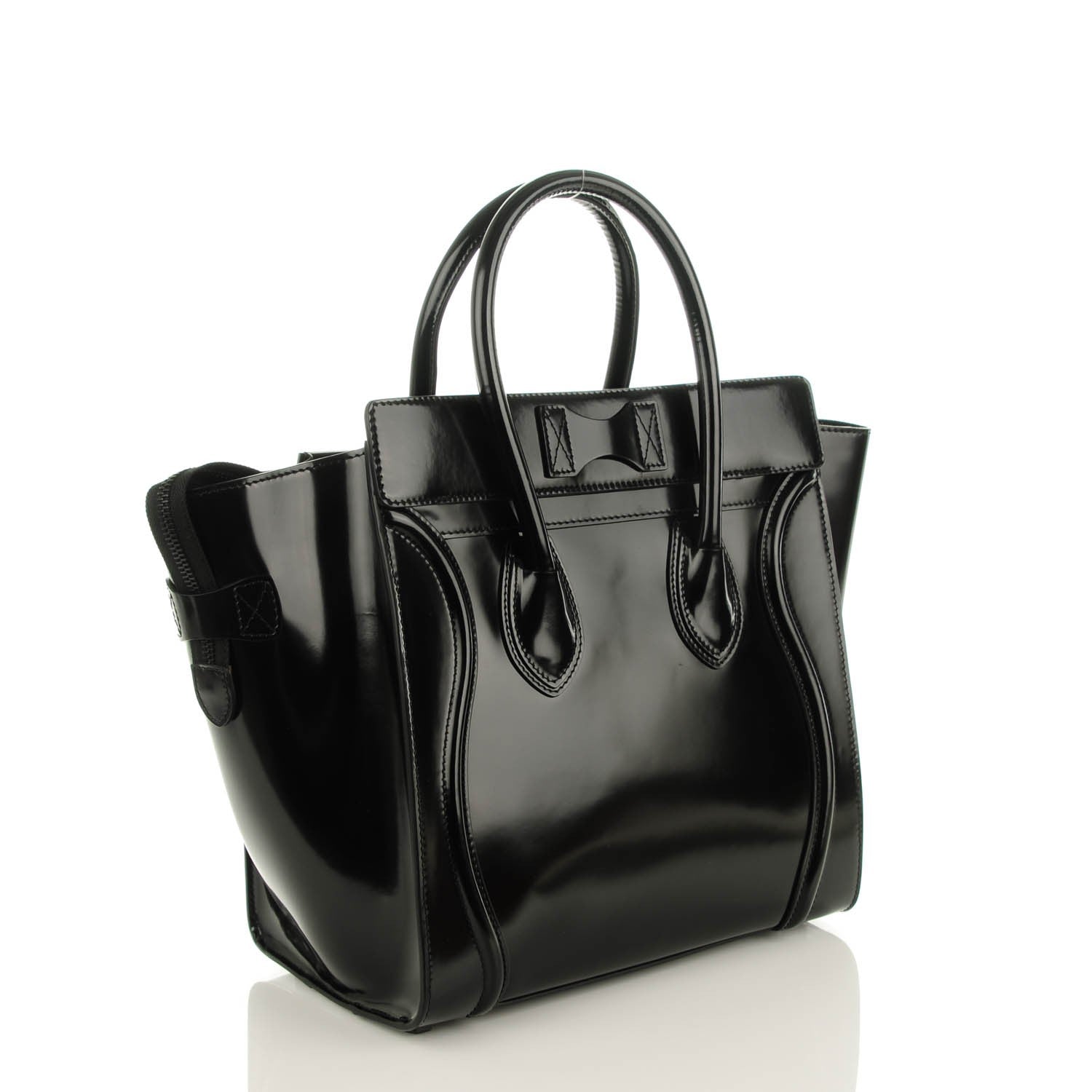 Celine Spazzolato Calfskin Mini Luggage Black 3 of 7