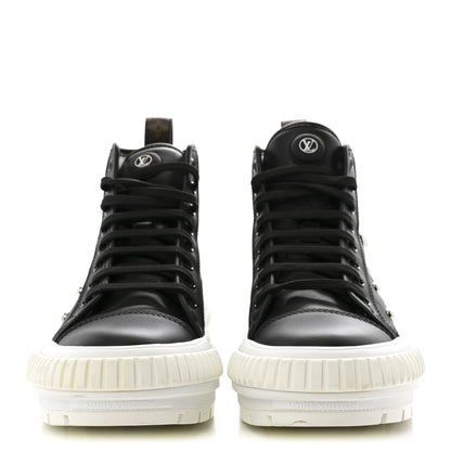 Louis Vuitton LV X YK Lambskin Squad Sneaker Boot 38 Black 3 of 11