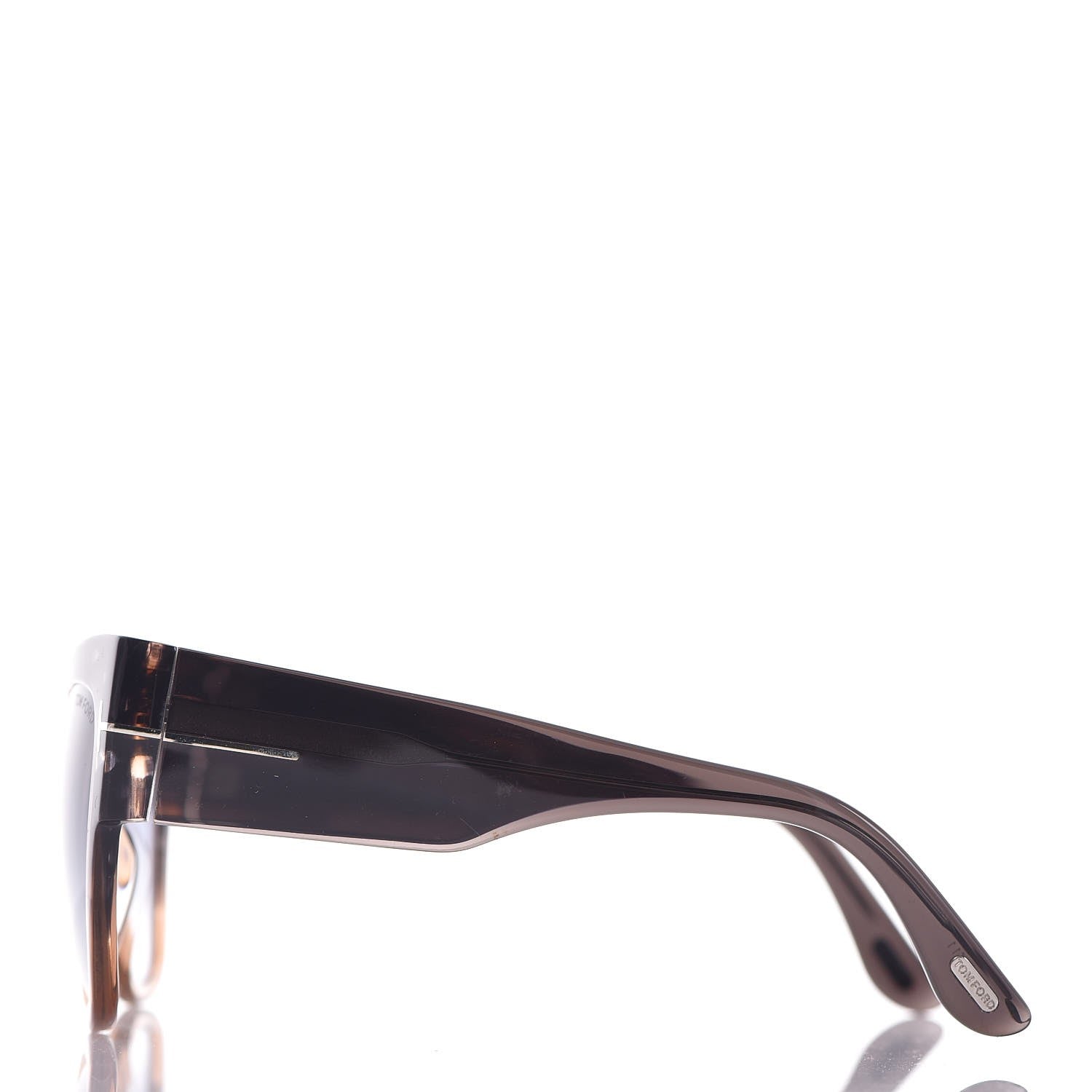 Tom Ford Acetate Anoushka Cat Eye Sunglasses TF371 Melange Grey Peach 3 of 7