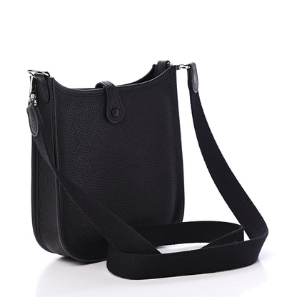 Hermes Taurillon Clemence Evelyne TPM Black 2 of 10