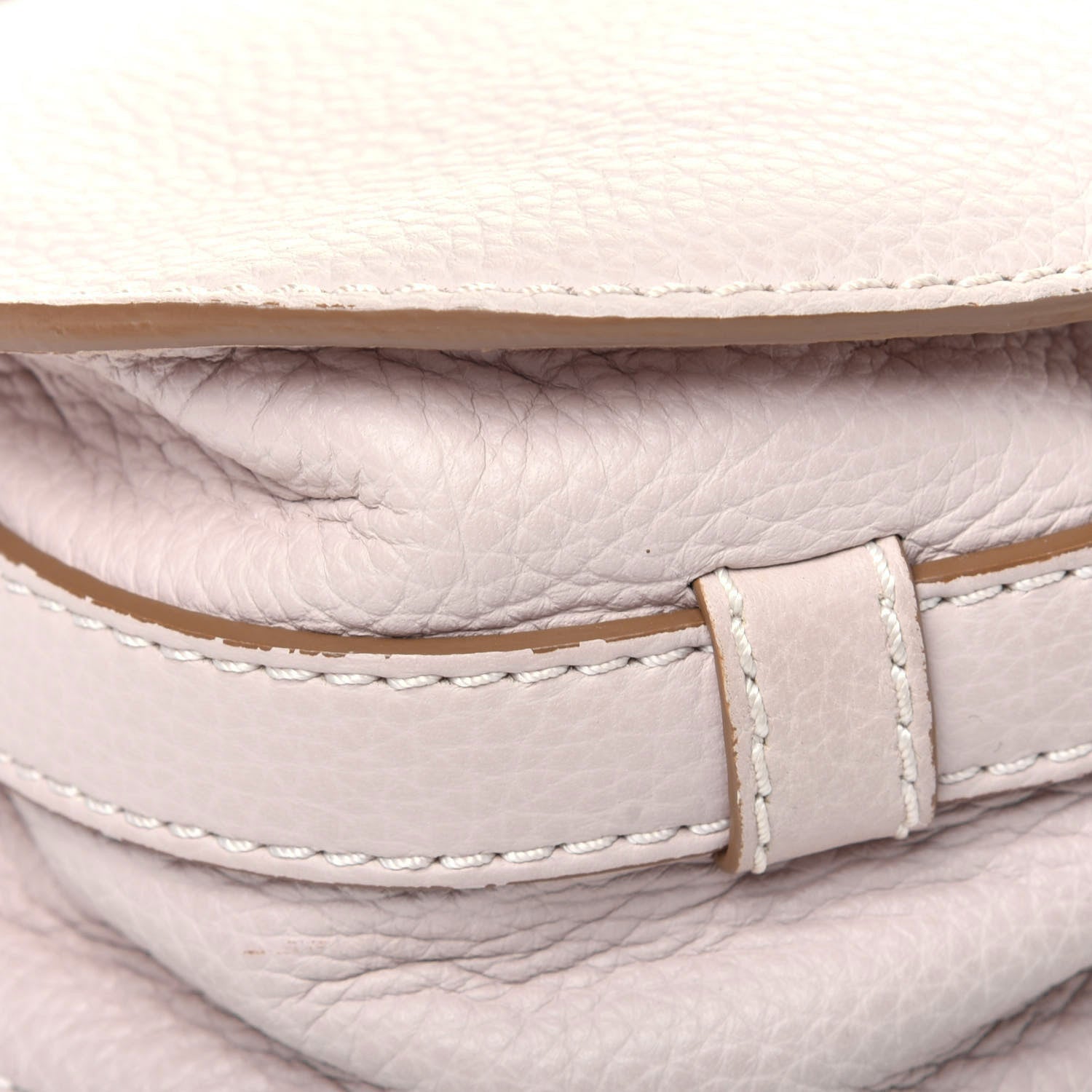 Chloe Calfskin Mini Marcie Round Crossbody Bag Abstract White 18 of 22
