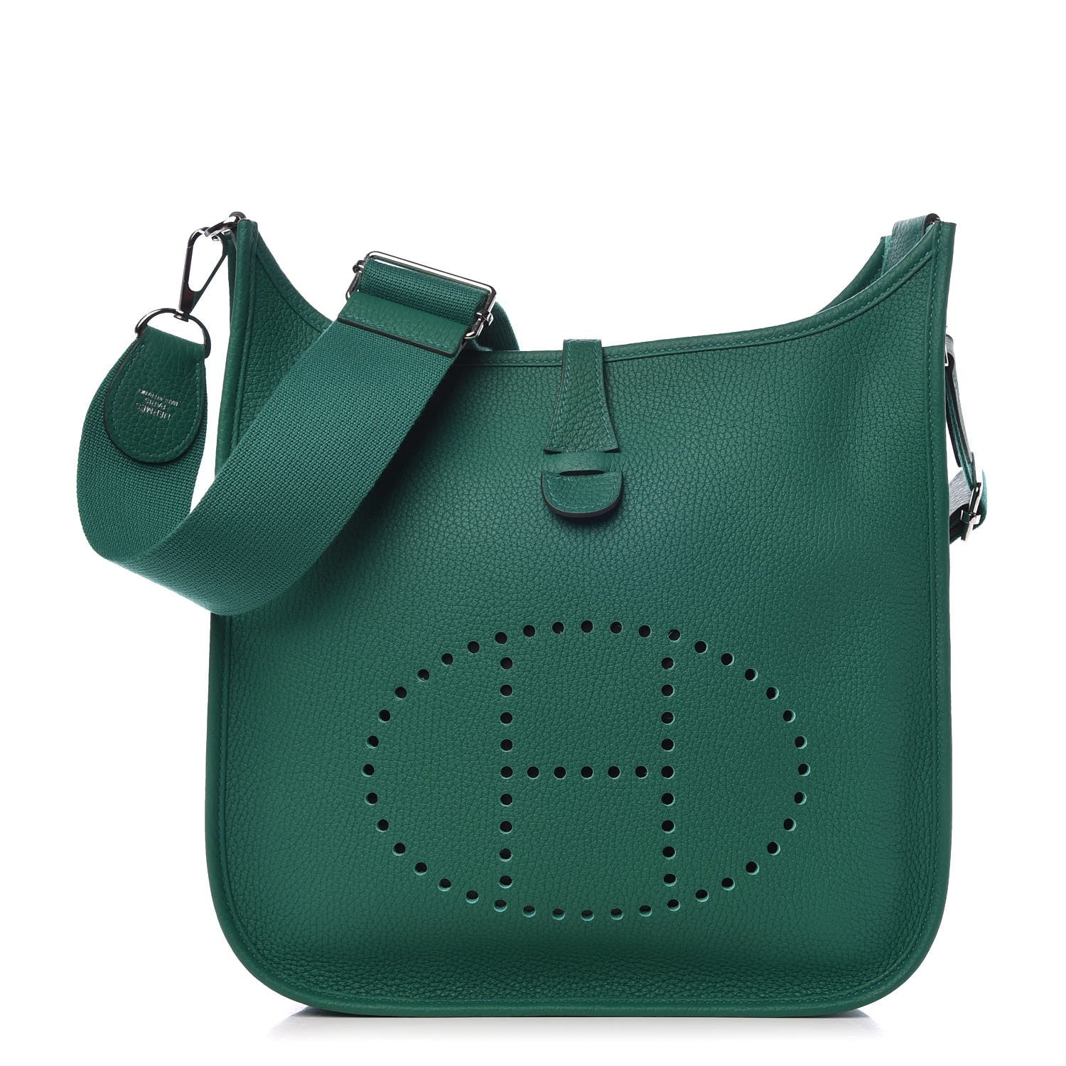 Hermes Taurillon Clemence Evelyne III PM Vert Vertigo 1 of 8
