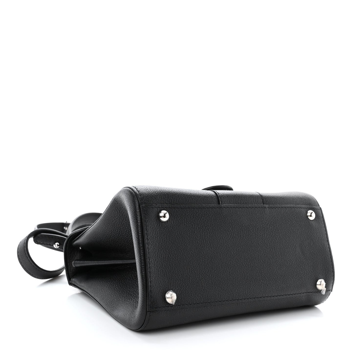 Grained Rodeo Calfskin Mini Brillant Camaieux Satchel Black
