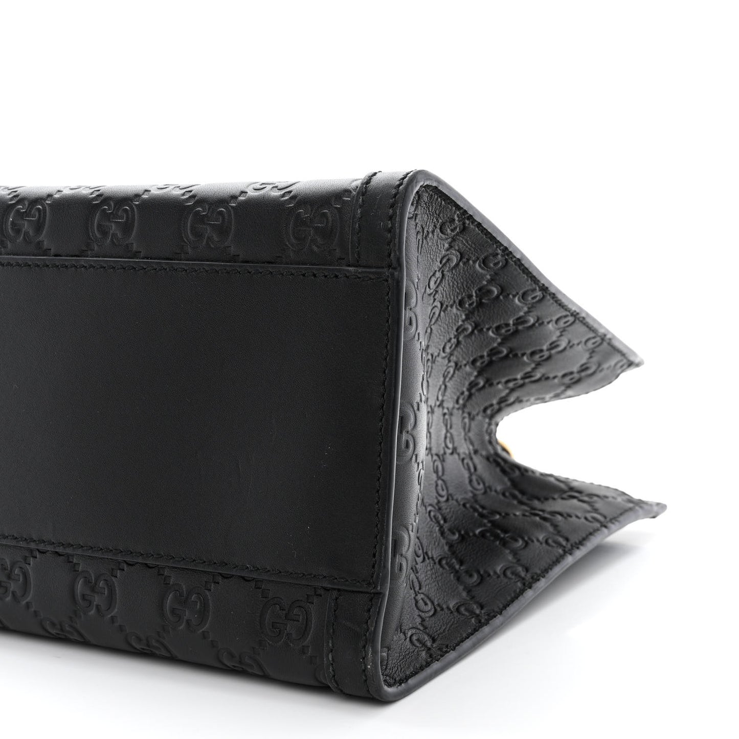 Guccissima Medium Padlock Tote Black