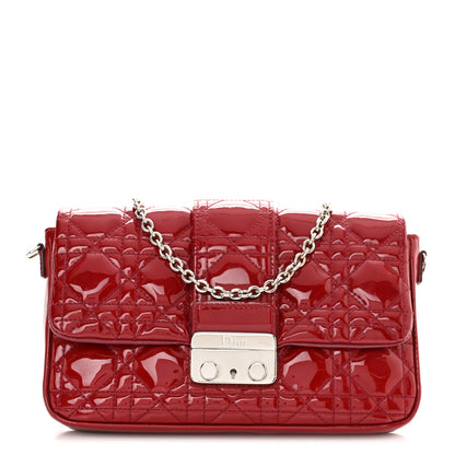Christian Dior Patent Cannage Miss Dior Promenade Pouch Red 1 of 10