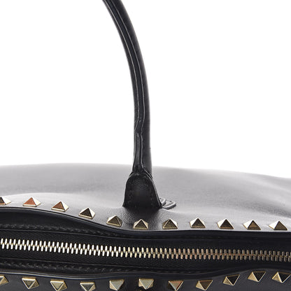 Valentino Garavani Vitello Rockstud Dome Shopper Black 10 of 13
