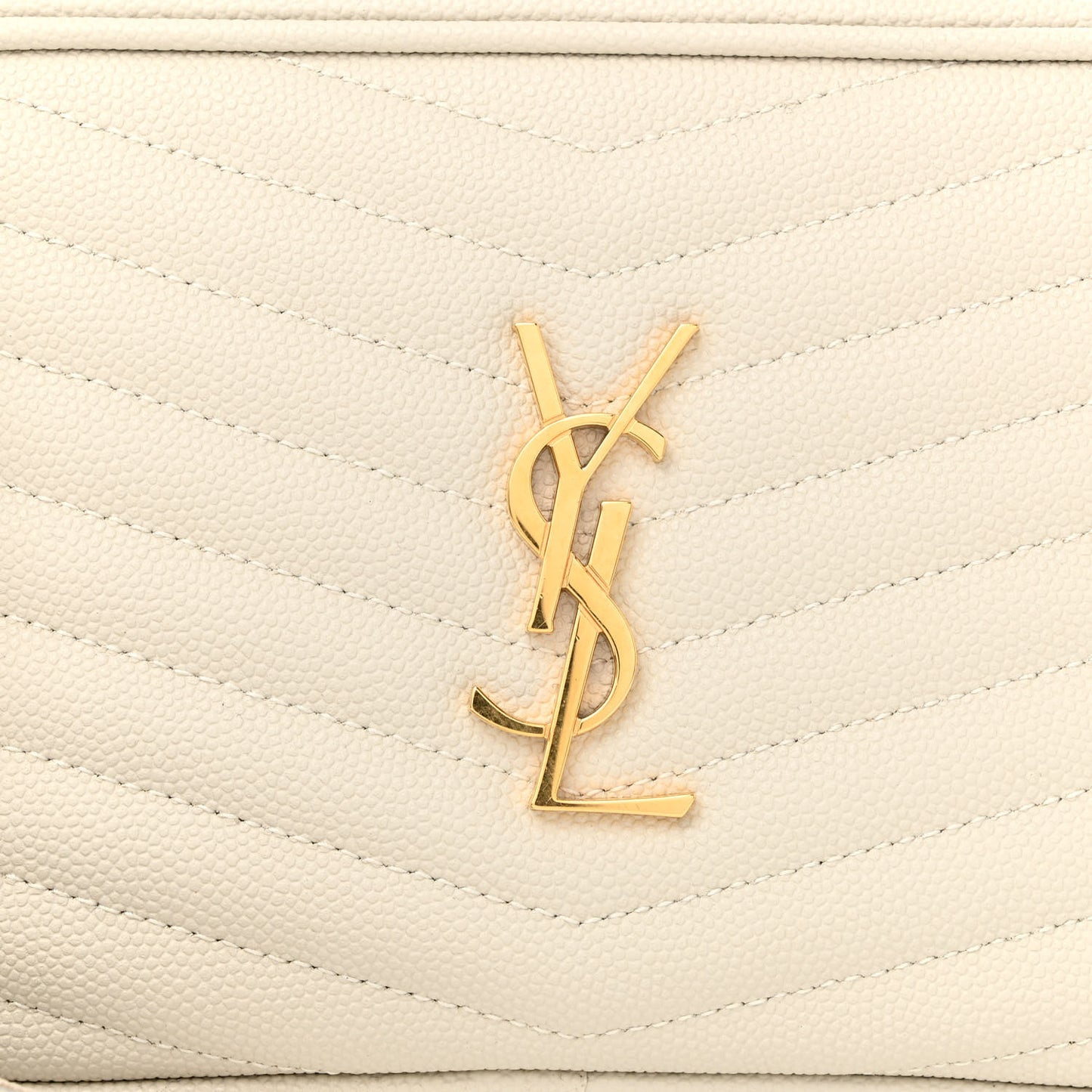 Grain De Poudre Matelasse Monogram Mini Lou Camera Bag Crema Soft