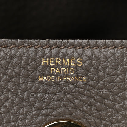 Hermes Taurillon Clemence Lindy 30 Etain 6 of 13