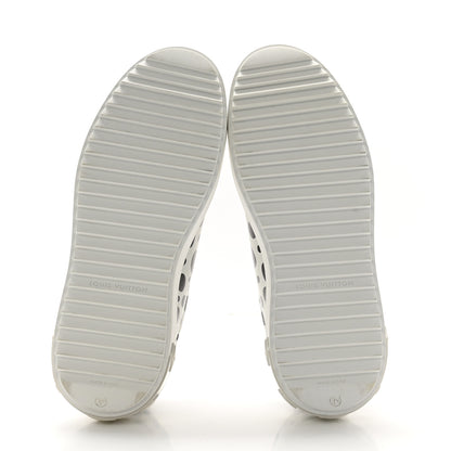 Louis Vuitton LV X YK Calfskin Printed Mens Infinity Dots Time Out Sneakers 38 White 5 of 9