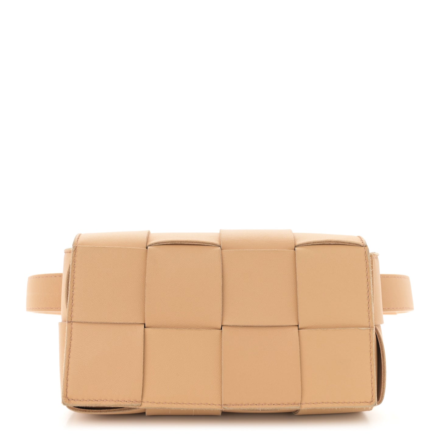 Nappa Maxi Intreccio The Belt Cassette Bag Almond