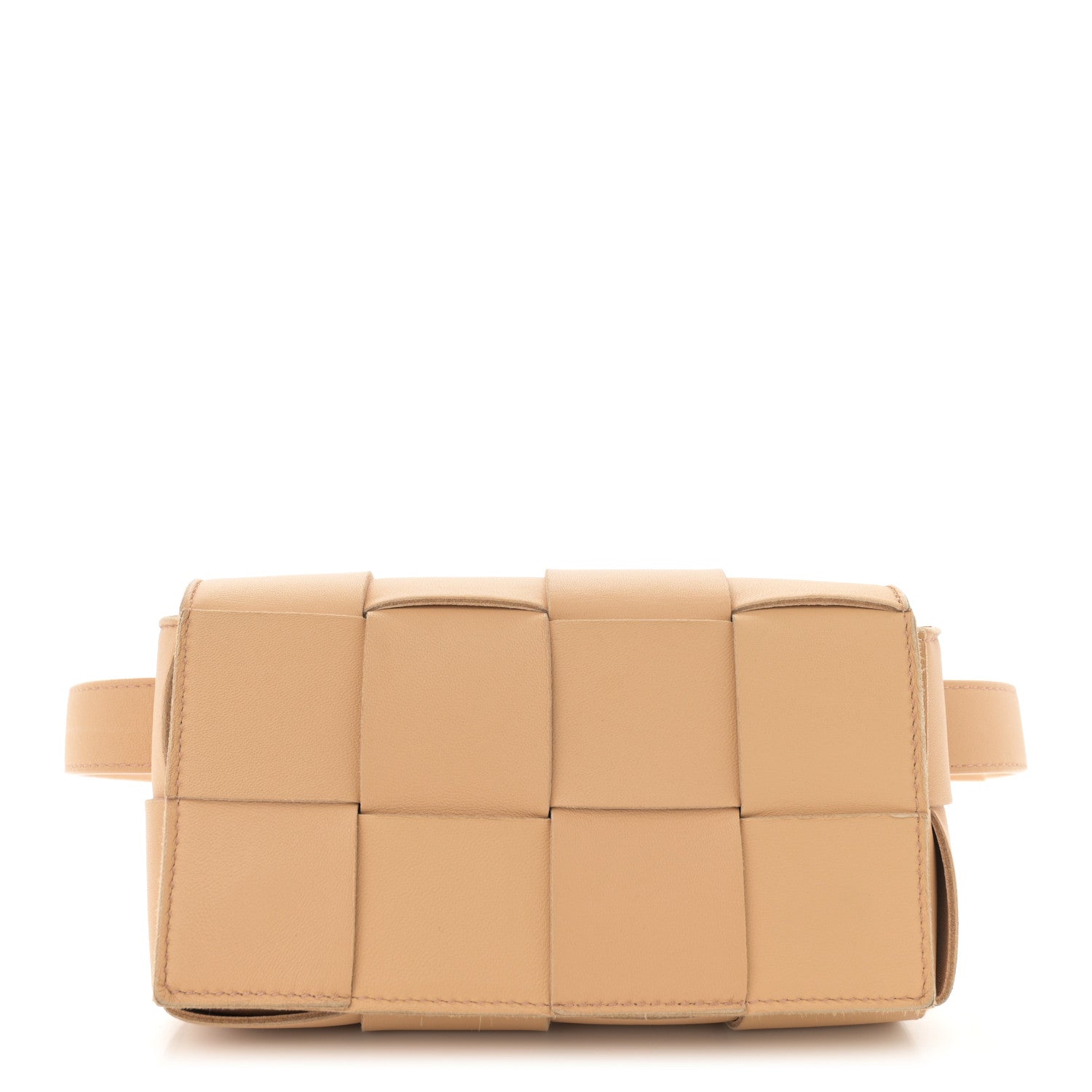 Bottega Veneta Nappa Maxi Intreccio The Belt Cassette Bag Almond 1 of 11