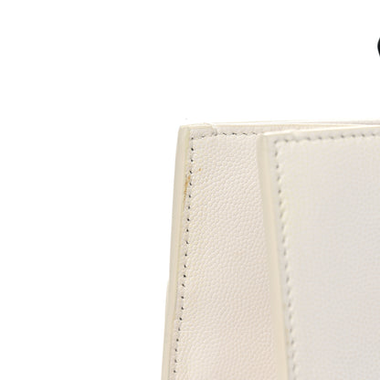 Chanel Caviar Quilted My Everything Large Shopping Tote White Black 12 of 15