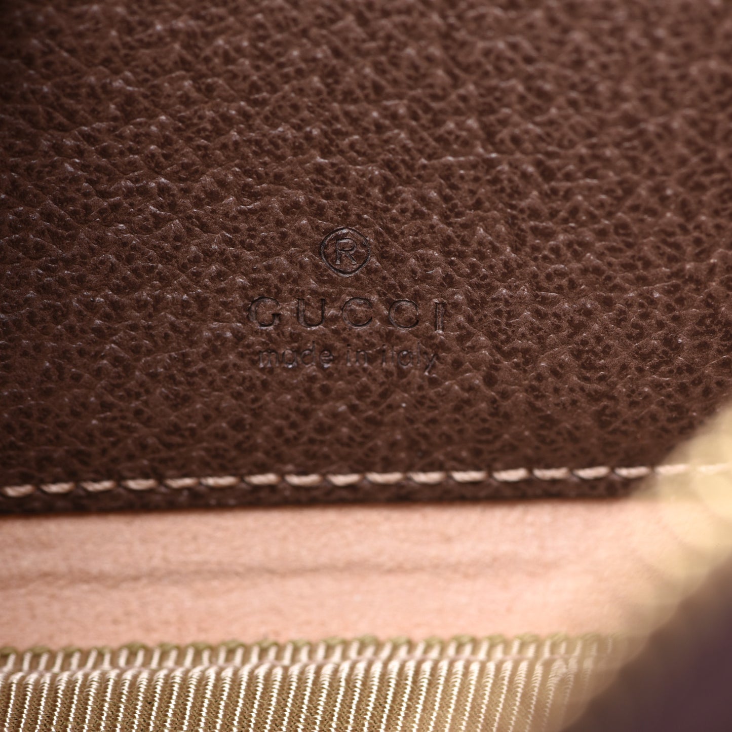 GG Supreme Monogram Web Ophidia Belted iPhone Case 95 38 Dark Brown