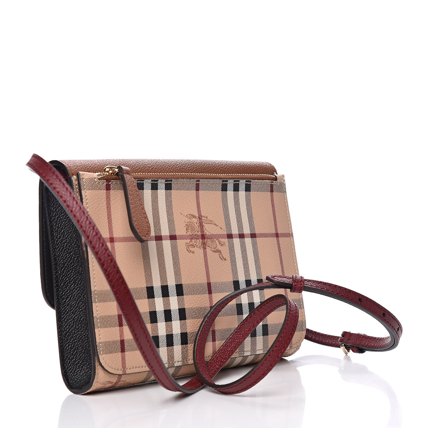 Burberry Haymarket Check Small Loxley Crossbody Bright Toffee 3 of 11