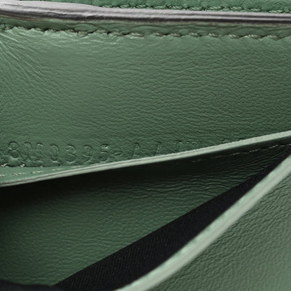 Fendi Nappa Matisse FF Embossed Micro Tri-Fold Wallet Menta 9 of 10