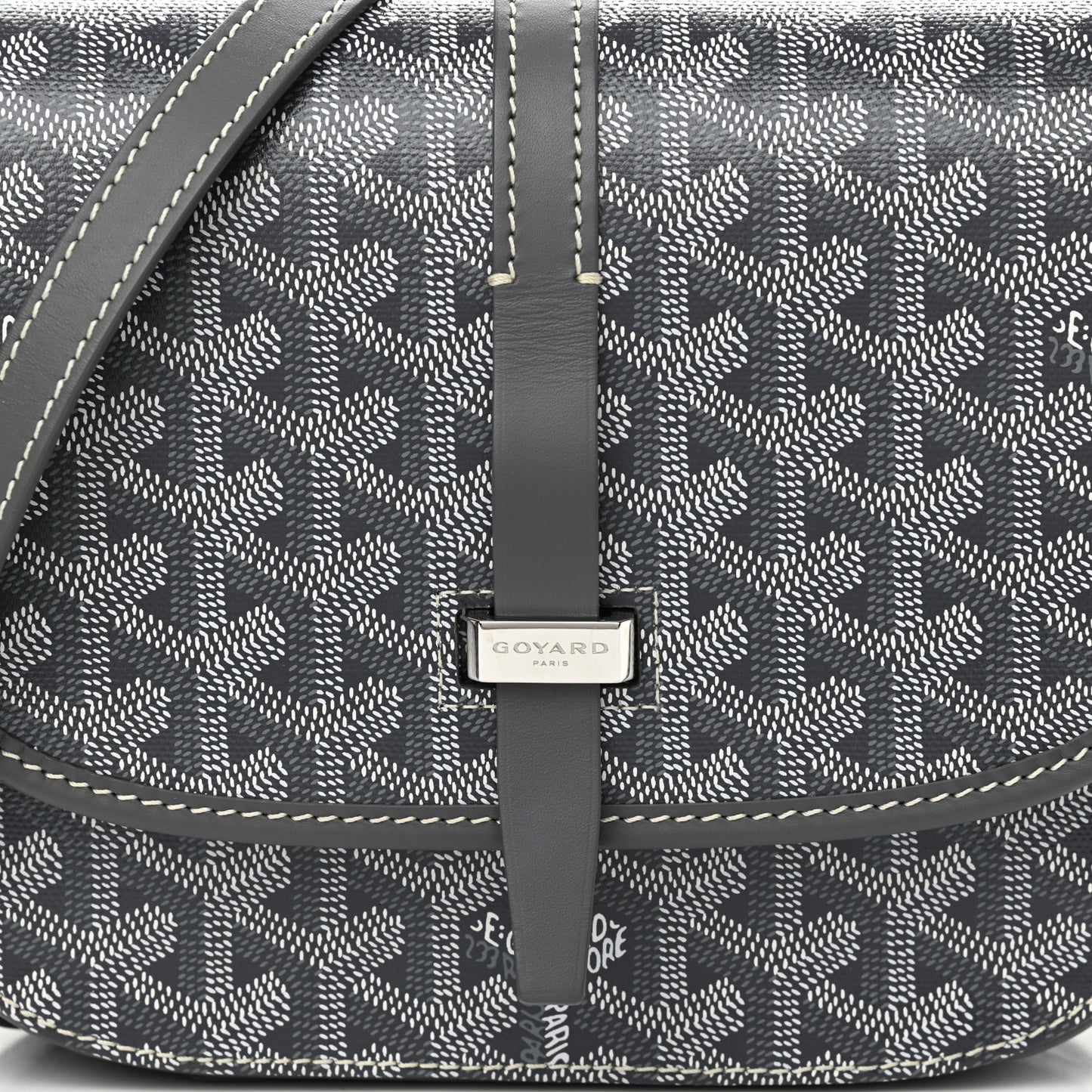 Goyardine Belvedere II PM Messenger Bag Gray