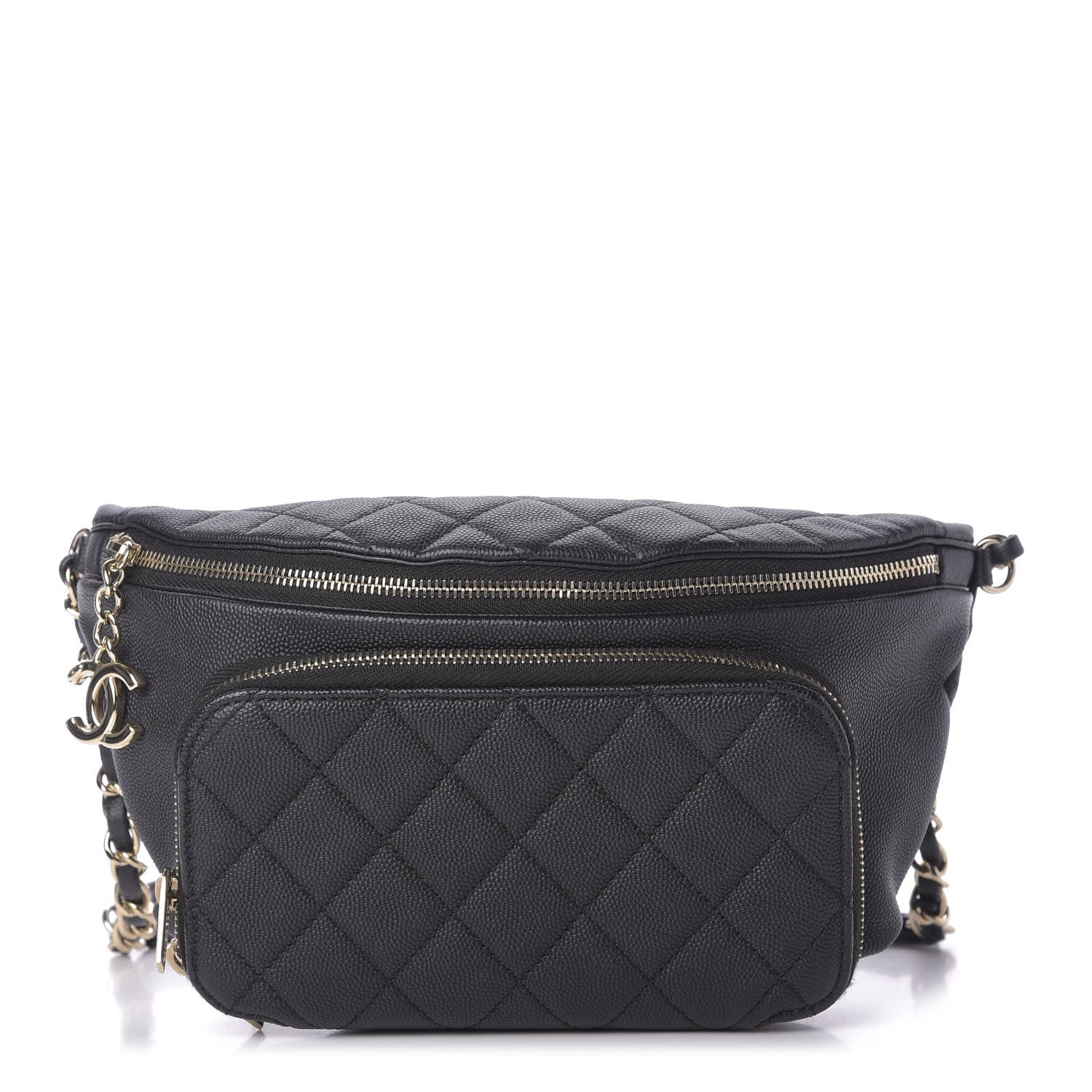 Chanel Caviar Quilted Business Affinity Waist Belt Bag Black 1 of 9