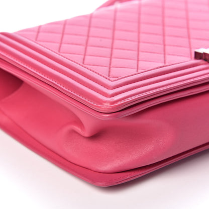 Chanel Lambskin Quilted New Medium Boy Flap Pink 11 of 16