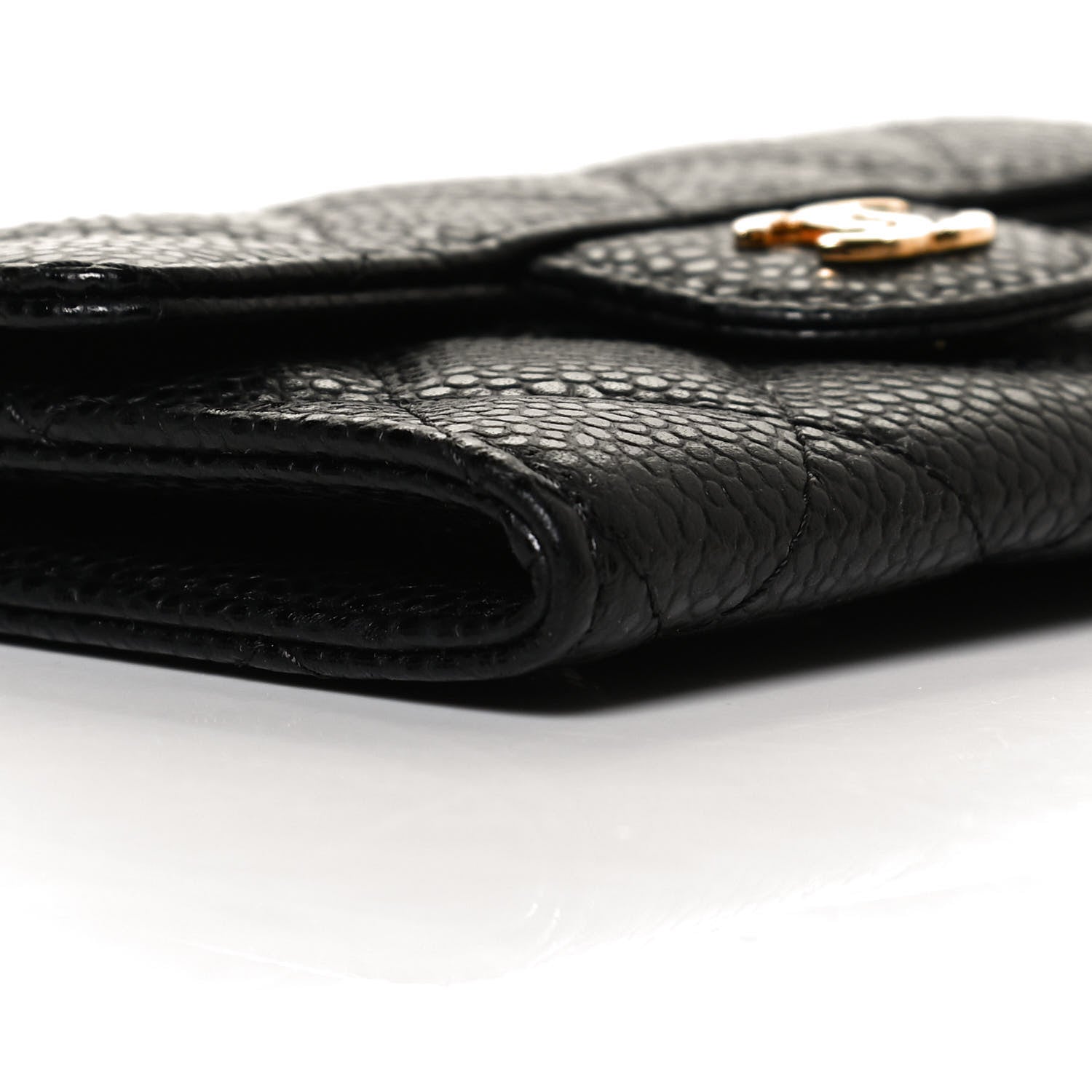 Chanel Caviar Quilted Flap Card Holder Black 8 of 10