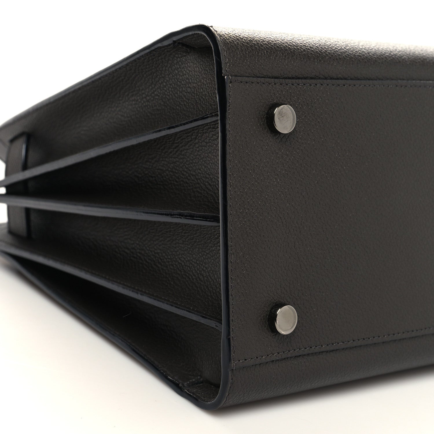 Saint Laurent Grained Calfskin Small Sac De Jour Fog 9 of 12
