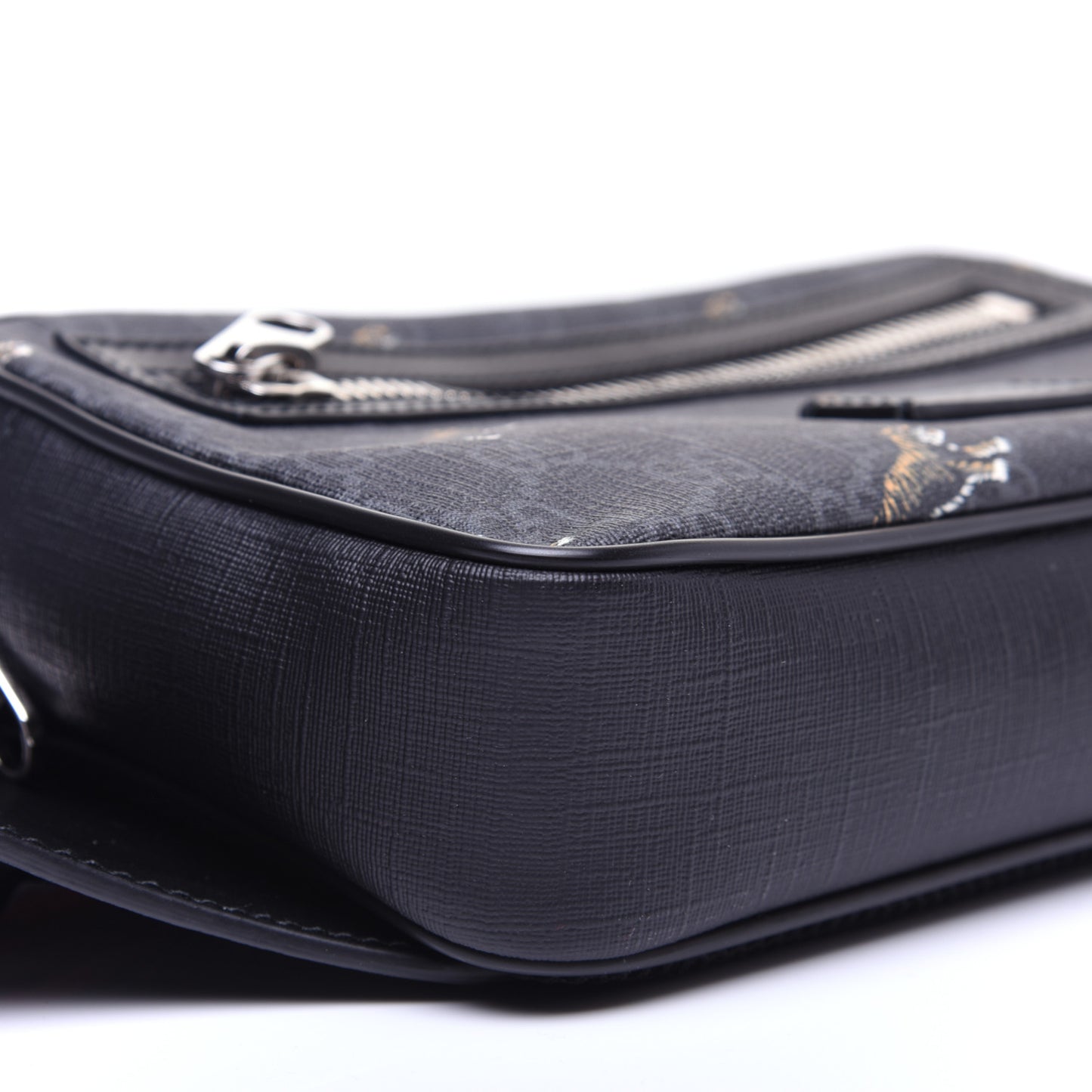 Soft GG Supreme Monogram Tigers Belt Bag Black Multicolor