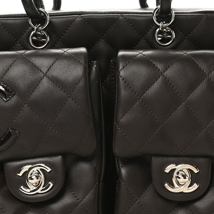 Chanel Calfskin Quilted Large Cambon Multipocket Reporter Brown 8 of 10