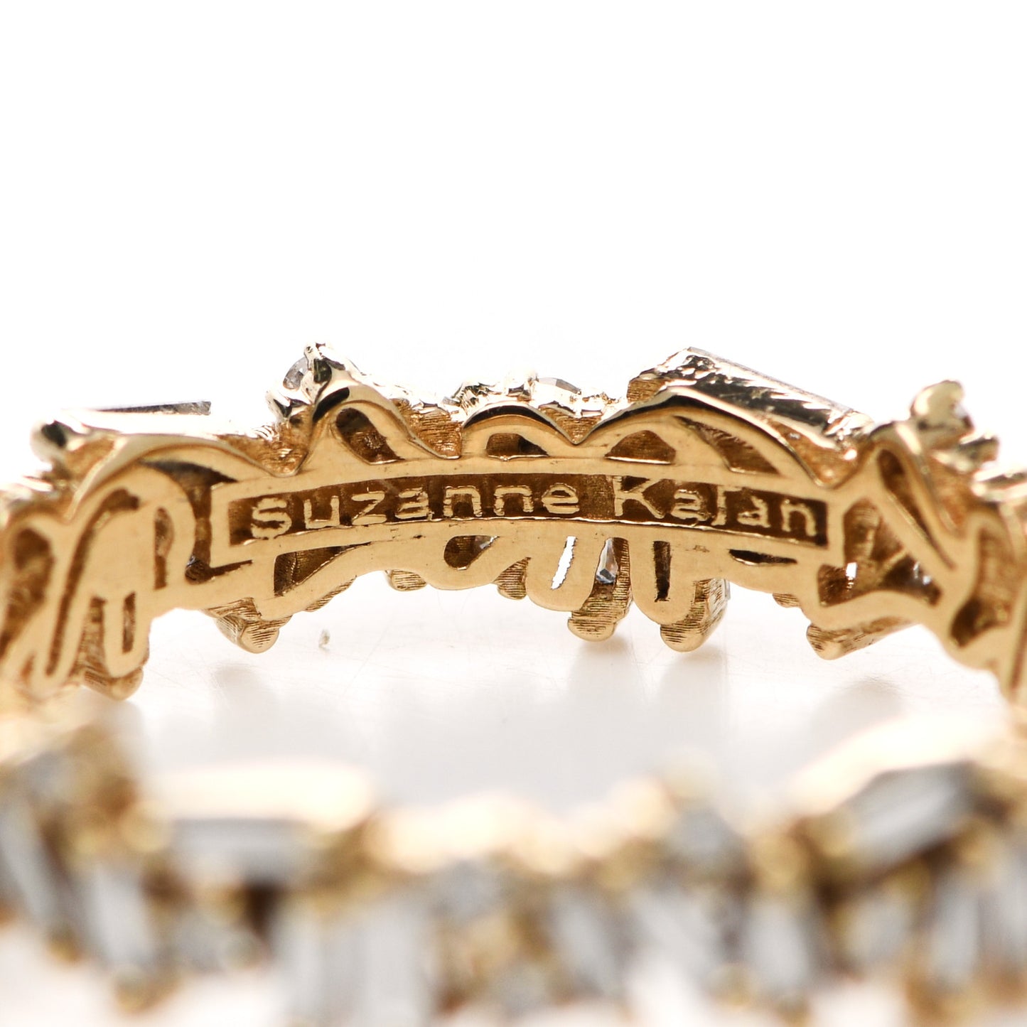 18K Yellow Gold Diamond Fireworks Icon Eternity Ring 51 5.75