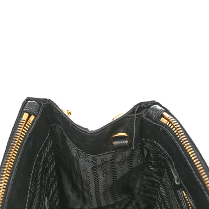 Prada Saffiano Large Galleria Double Zip Tote Black 12 of 16