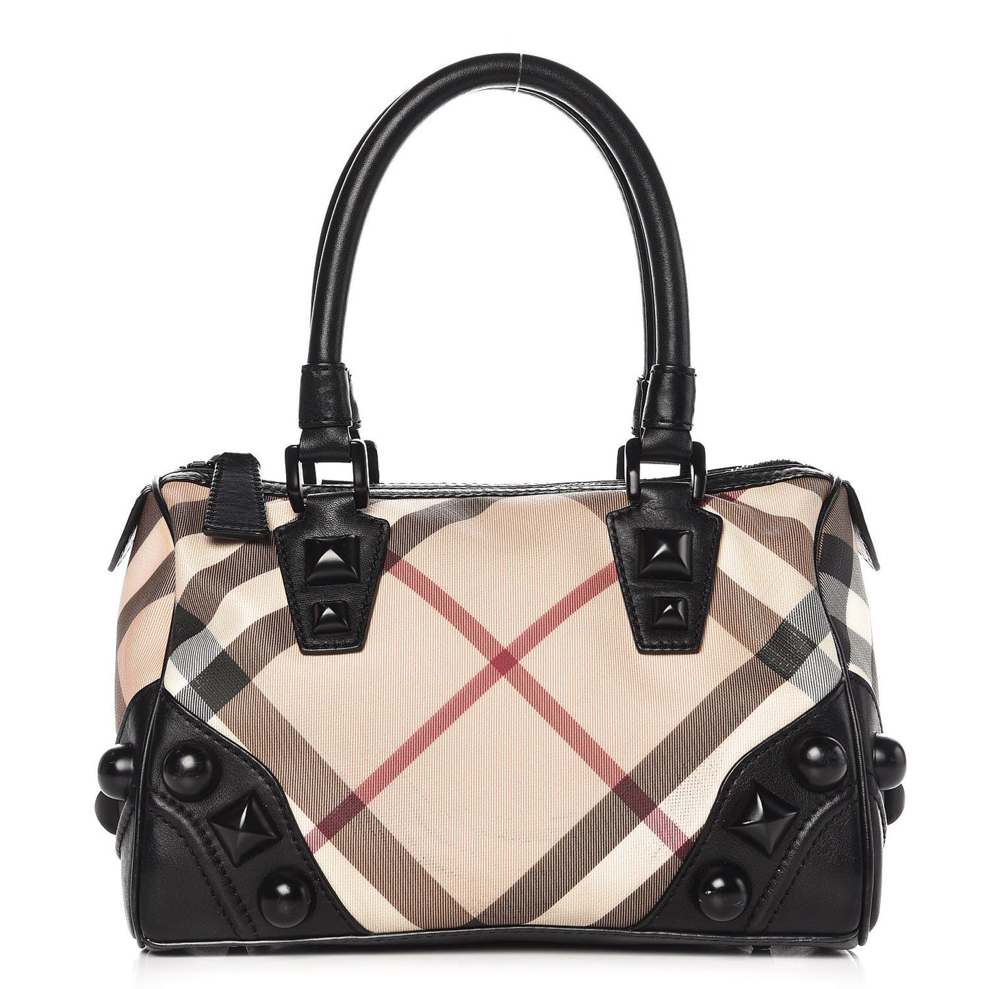 Nova Check Mega Stud Bowling Bag Black