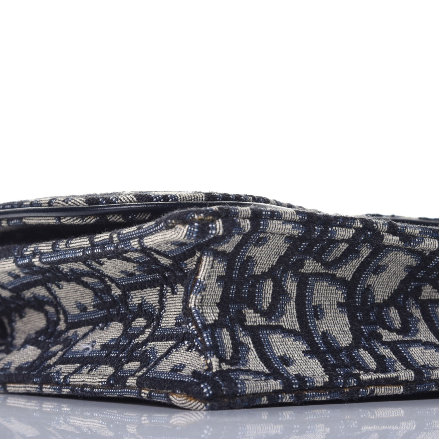 Christian Dior Oblique Saddle Chain Pouch Blue 7 of 10