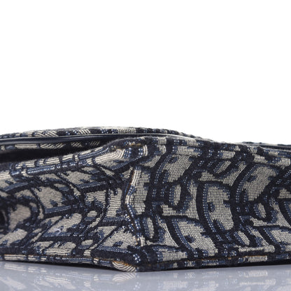 Christian Dior Oblique Saddle Chain Pouch Blue 7 of 10