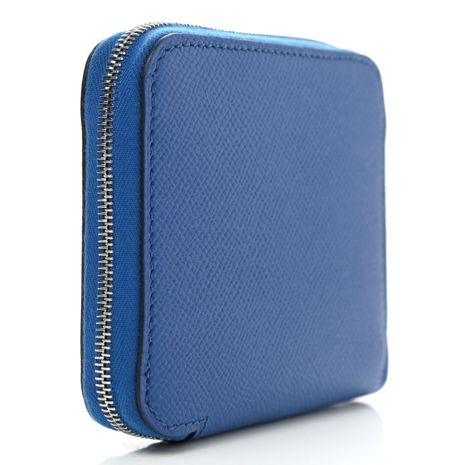 Hermes Epsom Silk'in Compact Wallet Bleu Brighton 3 of 7