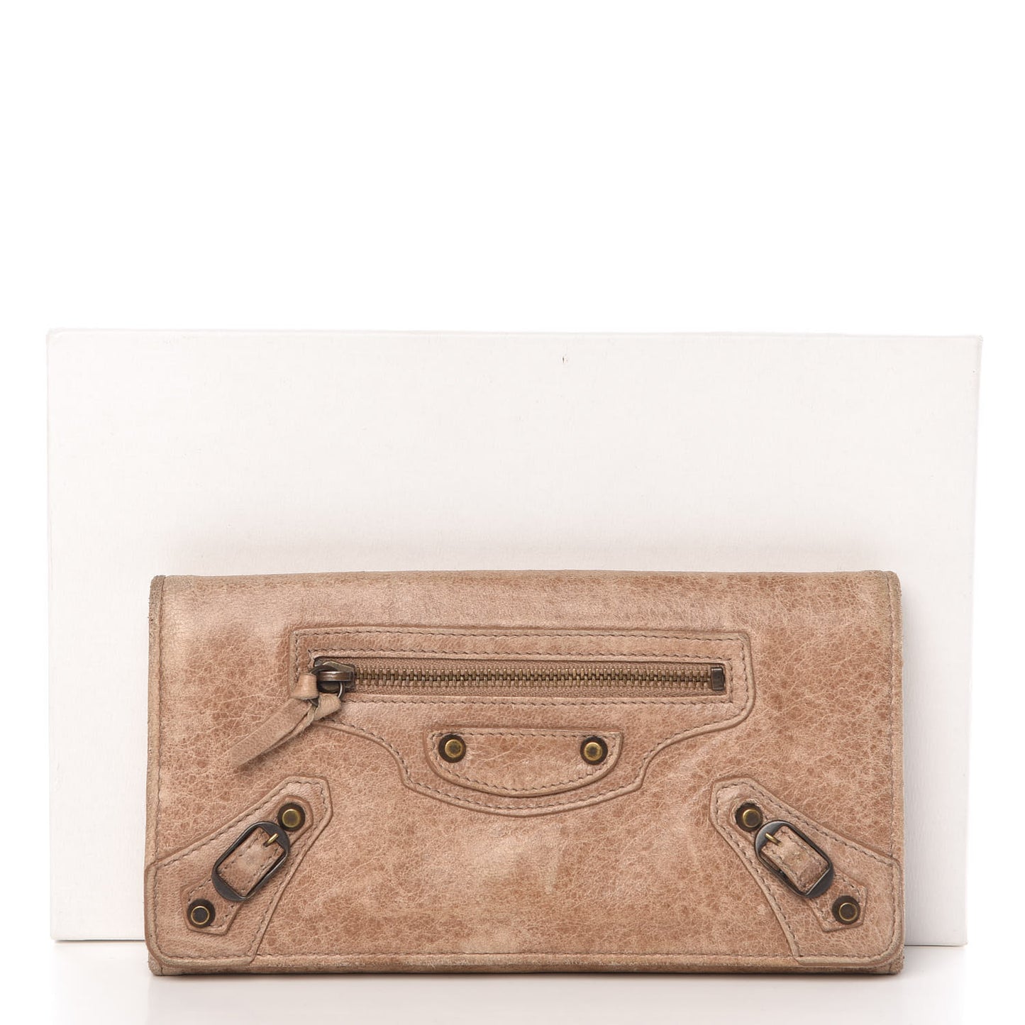 Agneau Classic Hardware Money Wallet Seigle