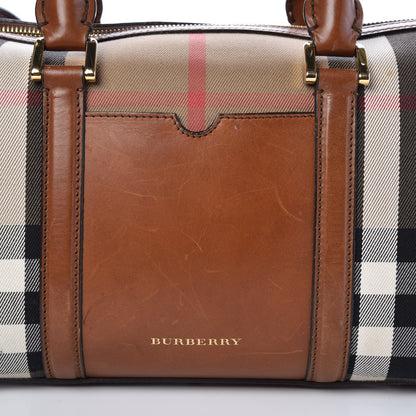Burberry House Check Medium Alchester Bowling Bag Tan 11 of 20