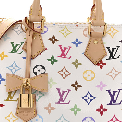 Louis Vuitton LV X TM Monogram Multicolor Speedy Bandouliere 25 White 8 of 11