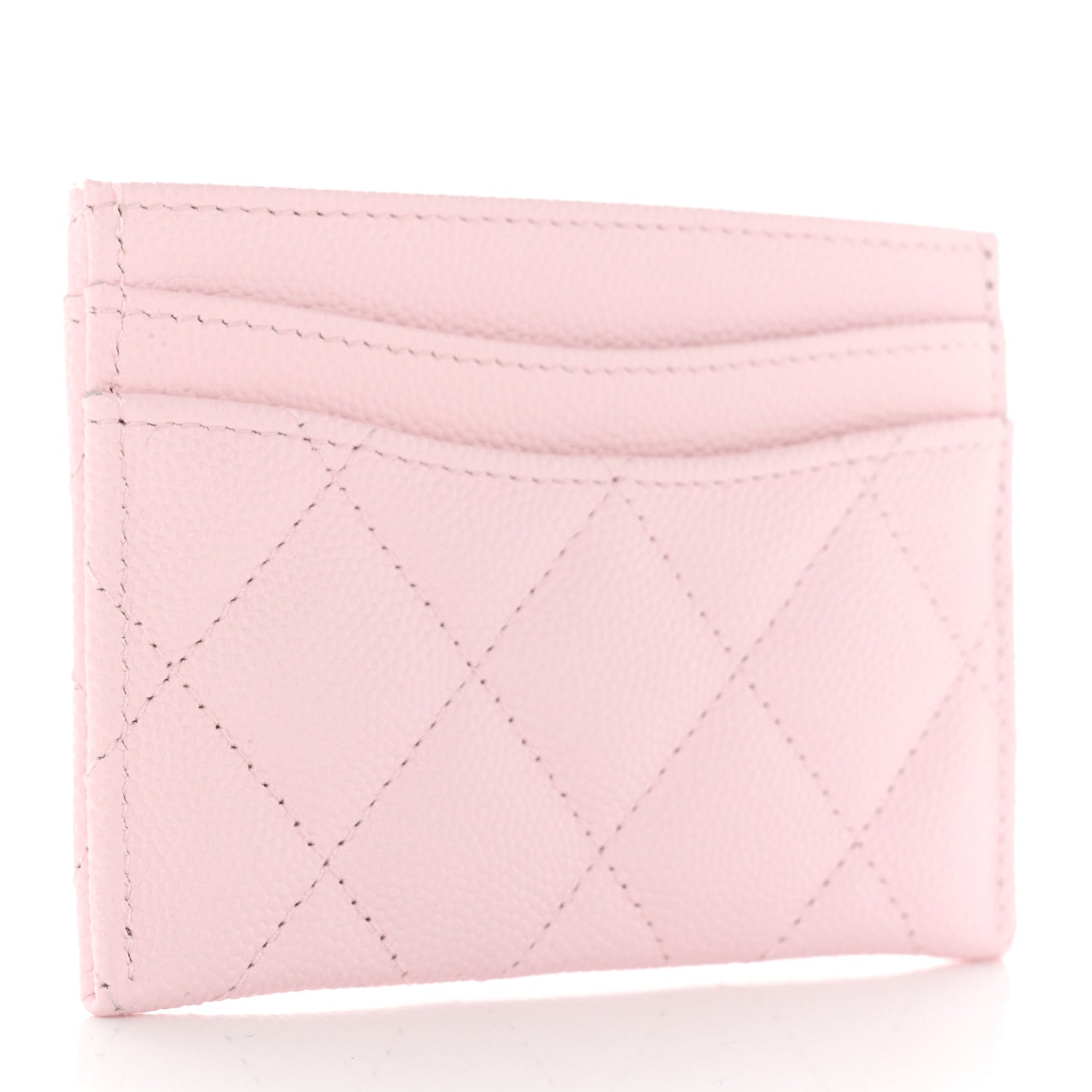 Chanel Caviar Quilted Card Holder Light Pink 3 of 8