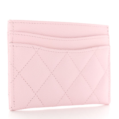 Chanel Caviar Quilted Card Holder Light Pink 3 of 8