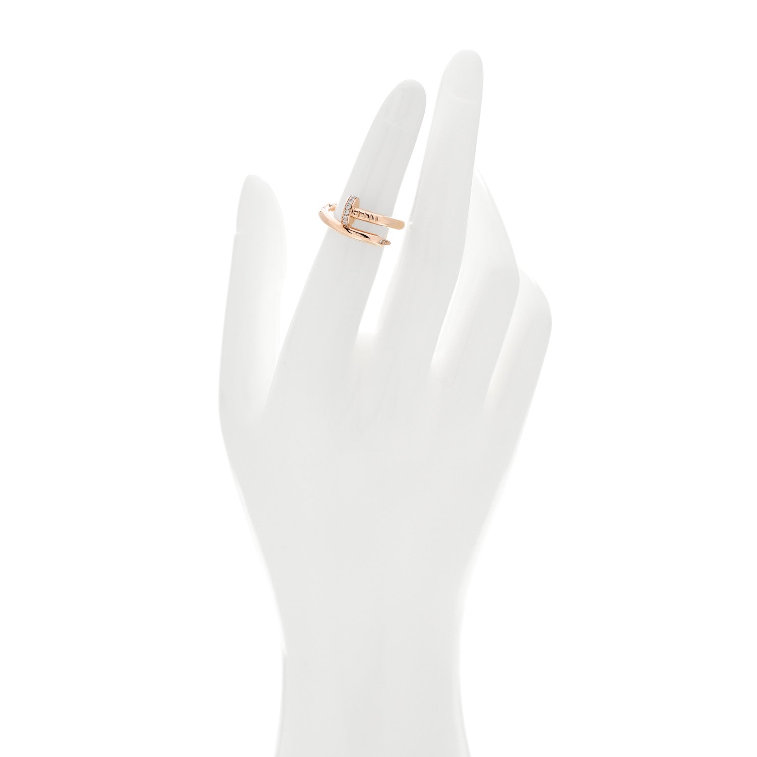 Cartier 18K Pink Gold Diamond Juste Un Clou Ring 50 5.25 2 of 6