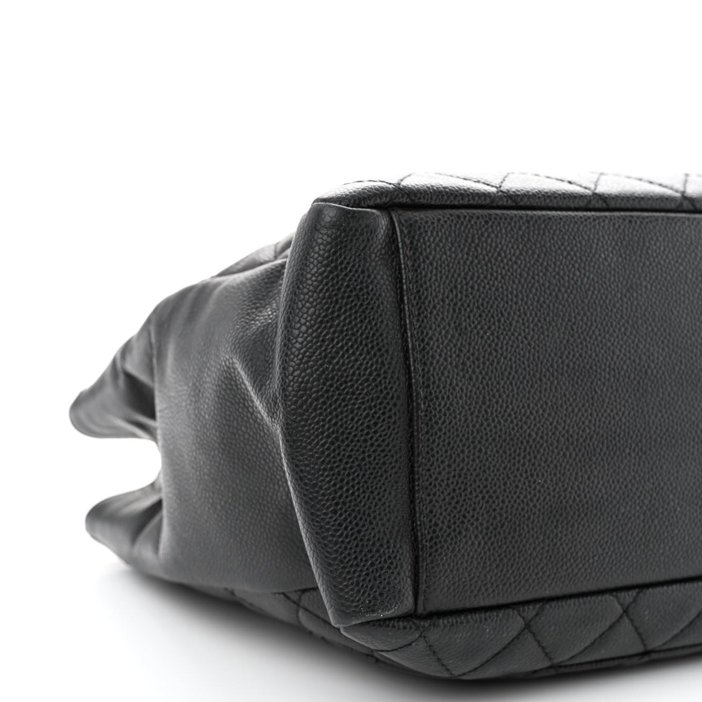 Caviar Quilted Grand Shopping Tote GST Black