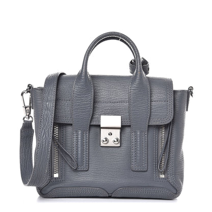 3.1 Phillip Lim 3.1 Textured Calfskin Mini Pashli Satchel Storm 1 of 7