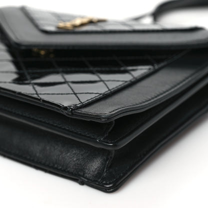 Saint Laurent Lambskin Patent Quilted Mini Gaby Satchel Black 10 of 10